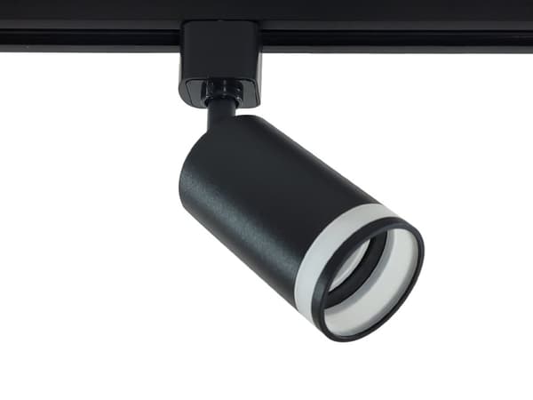 Skinnelampe til GU10 Ring LEDPLUS Sort 1F
