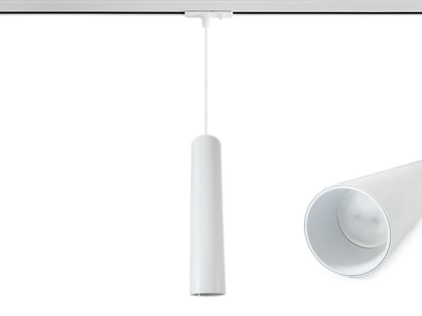 Hänglampa 30cm GU10 Vit 1F