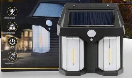 VÆGLAMPE SOLAR LAMPE HAVE LAMPE LED VARM VÆG