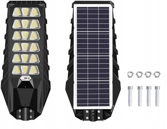 LED SOLAR GADE LAMPE UDENDØRS KRAFTFULD 1500W HAVELAMPE 900LED