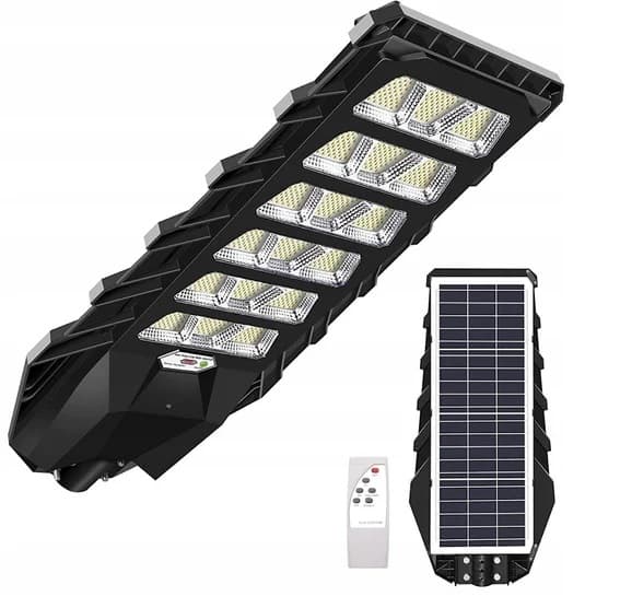 LED SOLAR GADE LAMPE UDENDØRS KRAFTFULD 1500W HAVELAMPE 900LED