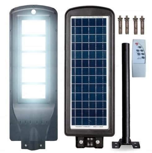 STOR LED SOLAR GADE LAMPE UDENDØRS KRAFTFULD 900W LANTERNE SENSOR