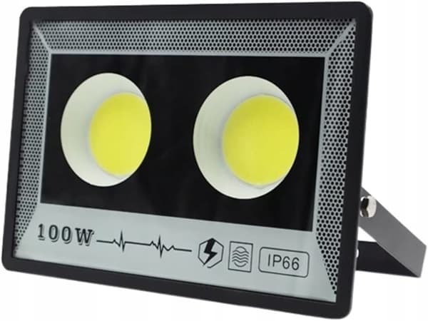 KRAFTFULD LAMPE TIL GARAGEHAVE PÅ FACADER 100W IP66 VARIG COB-DIODER