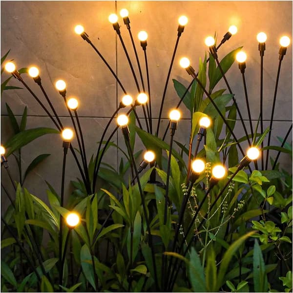 2x aurinkolamppu, 6 LED-puutarhapalloa, ajetaan puutarhaan