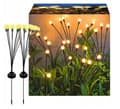 Pikkukuva 1 / 11: 2x aurinkolamppu, 6 LED-puutarhapalloa, ajetaan puutarhaan