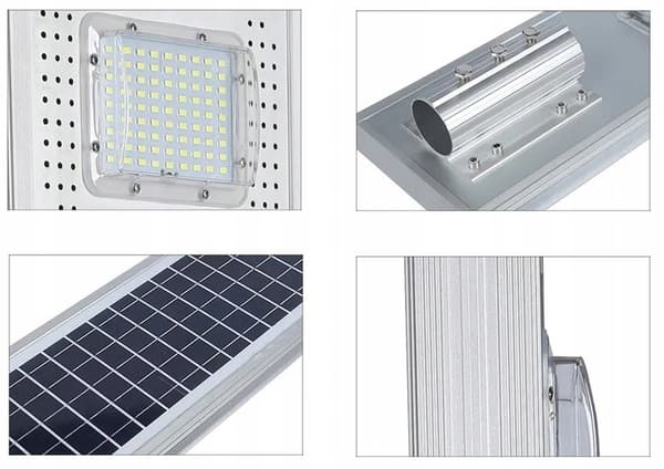 LED GADELYGTE SOLAR 2000W HAVE aluminium PREMIUM KVALITETSLANTERNE