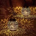Miniatyrbild 6 av 11: LED-LAMPA TRÄDGÅRDSPENDEL UNDER THE GAZETTE HÄNGANDE DEKORATION VARMT LJUS