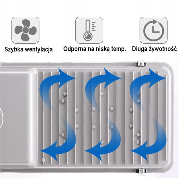 STOR LED SOLGATALYKTA UTOMHUS KRAFTFULL 5000W LYKTA MED SENSOR
