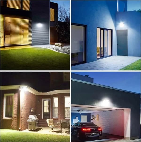 AURINKOHALOGEENI HÄMÄRÄTUNNISTIMELLÄ 200 W:N lamppu 619 LED 10 Ah alumiini