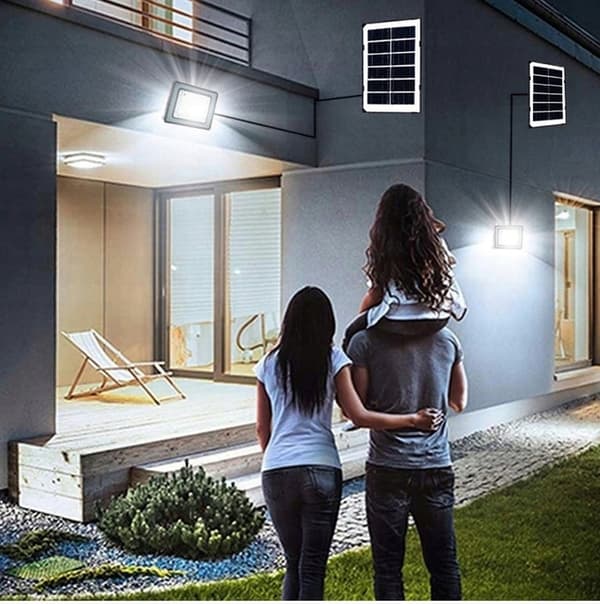AURINKOHALOGEENI HÄMÄRÄTUNNISTIMELLÄ 200 W:N lamppu 619 LED 10 Ah alumiini