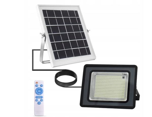 AURINKOHALOGEENI HÄMÄRÄTUNNISTIMELLÄ 200 W:N lamppu 619 LED 10 Ah alumiini