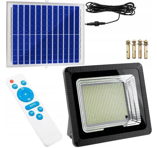 AURINKOHALOGEENI HÄMÄRÄTUNNISTIMELLÄ 200 W:N lamppu 619 LED 10 Ah alumiini