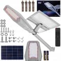 Pikkukuva 1 / 11: LED-AURINKOKÄYTTÖINEN KATUVALAISIN 1200 W 40 Ah ULKOKÄYTTÖÖN SOPIVAN PUUTARHATALON Lyhty