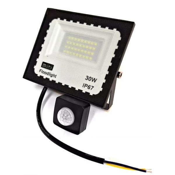 LED-UTOMHUSLAMPA MED RÖRELSE- OCH SKYMNINGSSENSOR 30W KRAFTFULL