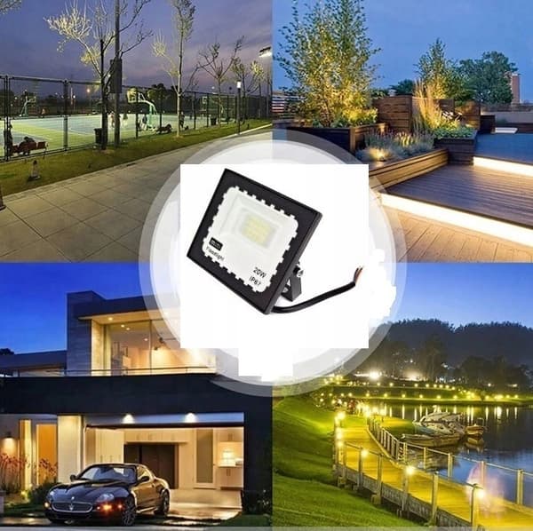 Halogeeni-LED-valonheitin 20 W IP65 Puutarha-ulkovalonheitin