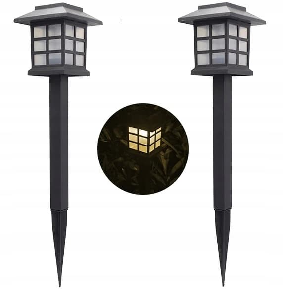 LANTERNE SÆT HAVE LAMPE UDSTANNET I SOLVARME HAVE LAMPER 6x