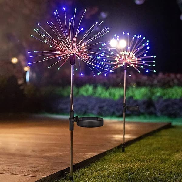Solcellslampa för trädgården DANDELION 120 LED HIT GARDEN RGB 2x JUL