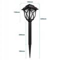 Pikkukuva 4 / 11: LED-lyhdyt, rei'itetyt lamput, lattiavalaisin, puutarhavalaistus, 6 kpl:n setti, 43 cm