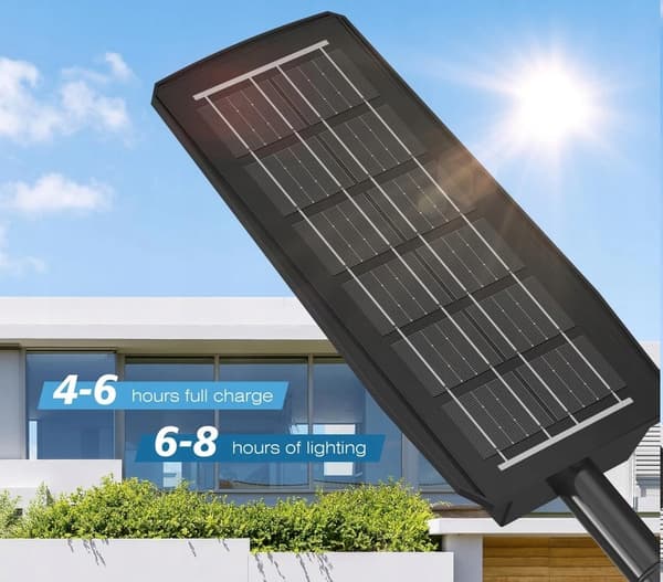 TRÄDGÅRDSLYKTA SOLKOPPLAMPA FÖR STOLPE KRAFTFULL 2000W GATUPANEL CREE LED