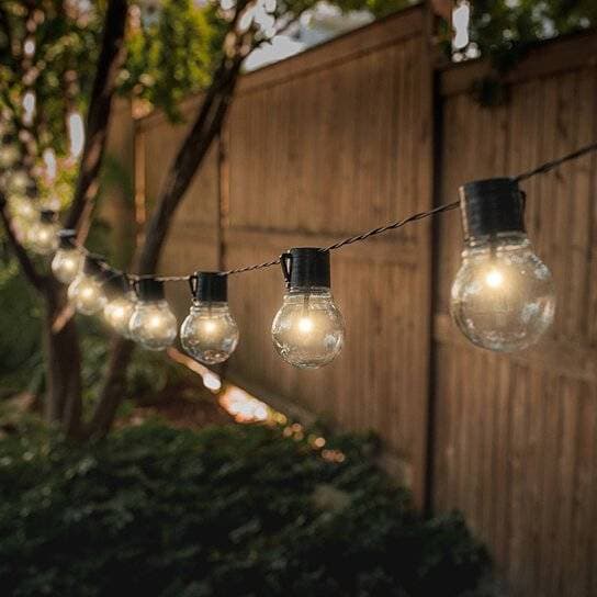 TRÄDGÅRDSGIRLANG 20 LED-UPPÄNG MED SOLPANEL BALKONG FÖR PALLTUS