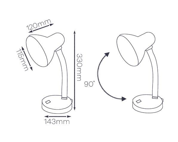 E27 SOFI-lampe hvid