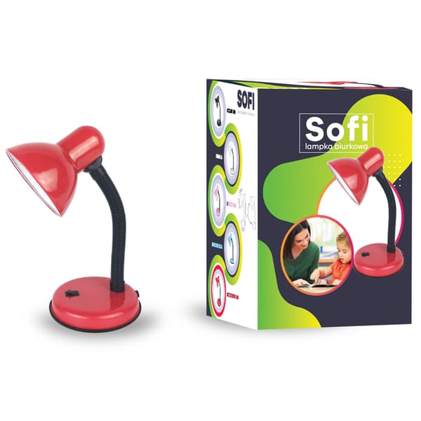 E27 SOFI-pære rød
