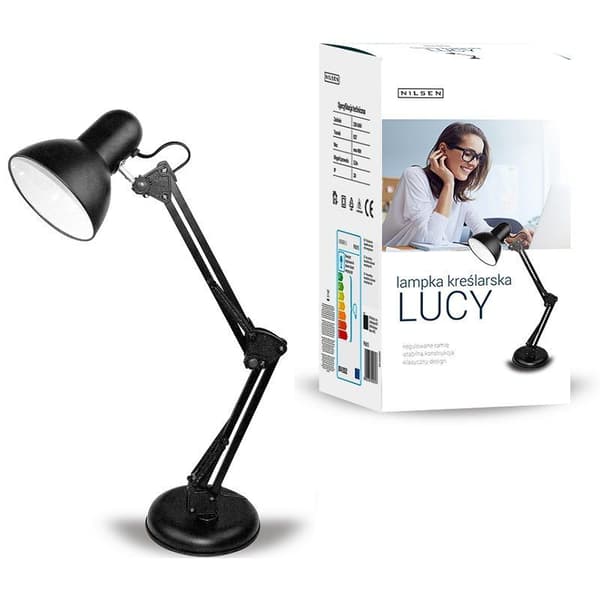 LUCY HØJ SKRIVEBORDSLAMPE 57cm E27 GEVIND NILSEN