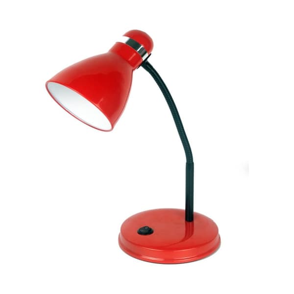 NILSEN BEN skrivebordslampe, E27 gevind, rød