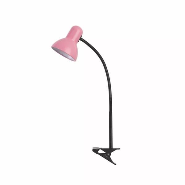 Nika skrivebordslampe E27 med klemme pink