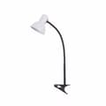 Miniatyrbillede 2 af 3: E27 Nika skrivebordslampe med klips hvid
