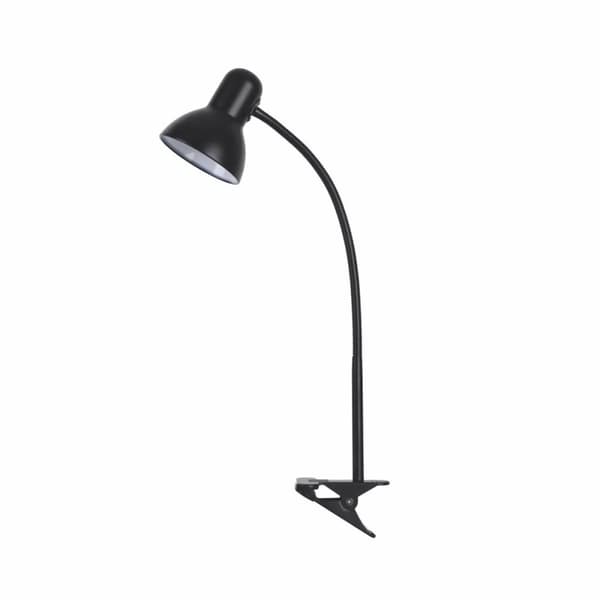 Skrivebordslampe E27 Nika med klips Sort