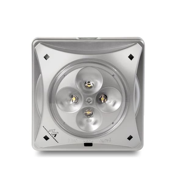 Maclean MCE124 Solcellelampe 4LED Belysning Skumringssensor Sølv