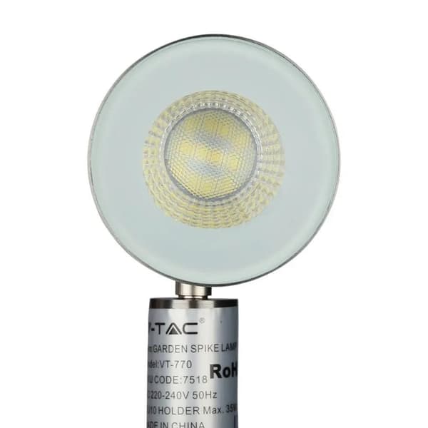 Marklampa V-TAC VT-770 230V IP65 GU10 (SKU 7518) Silver