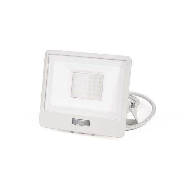 LED-projektor V-TAC 30W SAMSUNG CHIP bevægelsessensor hvidt kabel 1M VT-138S-1 6400K 2340lm 5 års garanti