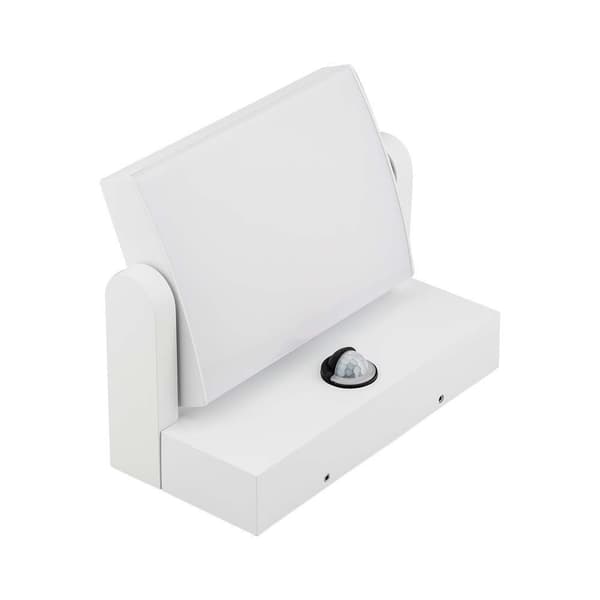 Projektor facadelampe V-TAC 17W LED bevægelsessensor hvid IP65 VT-11020-120-W 4000K 2520lm