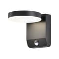 Miniatyrbillede 1 af 4: Projektor facadelampe V-TAC 17W LED bevægelsessensor rund sort IP65 VT-11020S-RD-B 4000K 2480lm