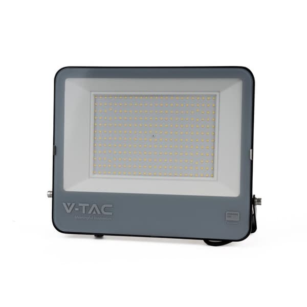 LED-projektor V-TAC 200W 100Lm/W 1m kabel SAMSUNG CHIP sort VT-44204 6500K 17540lm 5 års garanti