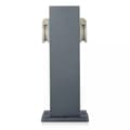 Pikkukuva 3 / 6: Puutarhatolppa V-TAC VT-1155-1 30cm 2x pistorasiaa 2x 16A 3600W IP44 (SKU 8820) Harmaa