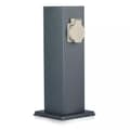 Pikkukuva 1 / 6: Puutarhatolppa V-TAC VT-1155-1 30cm 2x pistorasiaa 2x 16A 3600W IP44 (SKU 8820) Harmaa