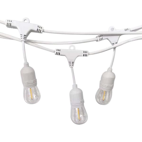 Havegirlande V-TAC Hvid 15 meter 15 armaturer E27 Gummi+Fatning IP54 VT-713