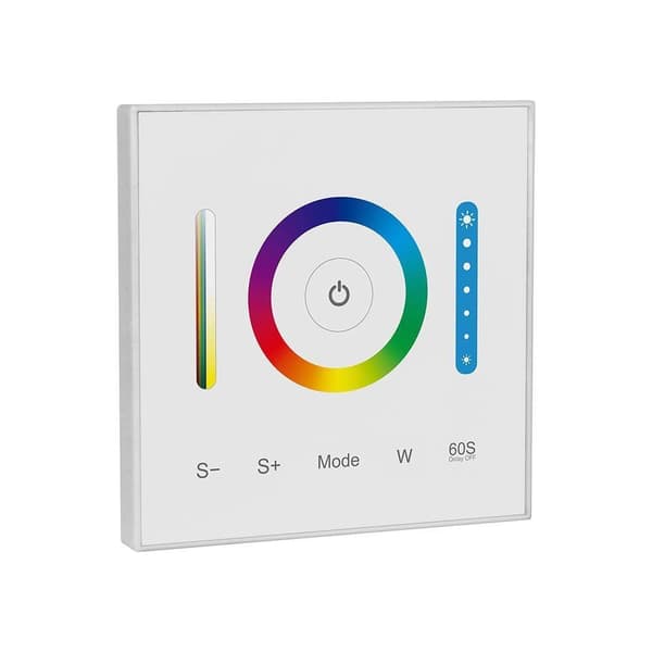 Styrenhet Fjärrkontroll Väggpanel Glas 3i1 V-TAC RGB+CCT 1-zon VT-2433