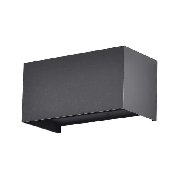 V-TAC 24W LED-vägglampa topp/botten IP65 svart VT-8125-BN 4000K 2720lm