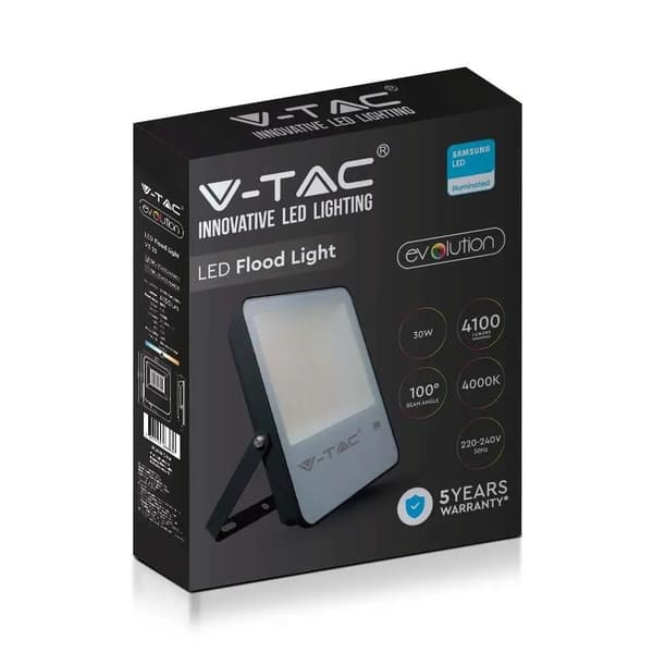 LED-projektor V-TAC EVOLUTION VT-52 50W 137Lm/W 6500K 6850lm (SKU 20405) Svart