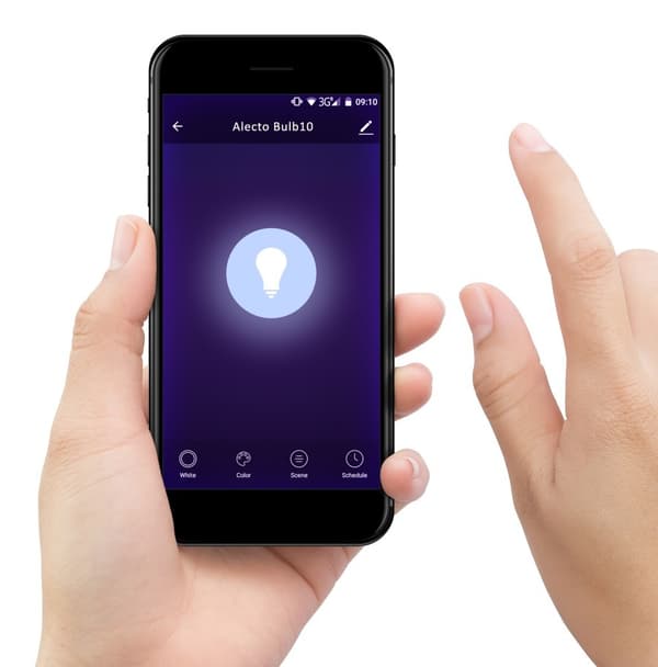 Alecto SMARTLIGHT30 - Smart LED-pære med Wi-Fi