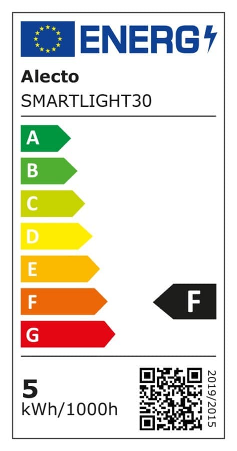Alecto SMARTLIGHT30 - Smart LED-pære med Wi-Fi