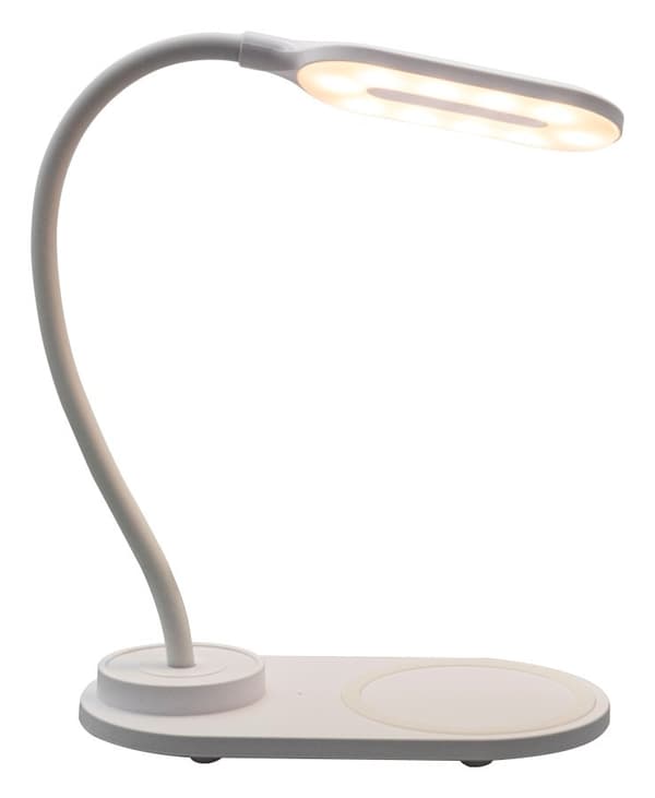 Denver LQI-55 - LED-bordlampe med fleksibel arm og trådløs oplader
