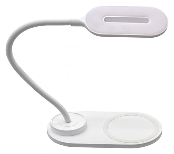 Denver LQI-55 - LED-bordlampe med fleksibel arm og trådløs oplader