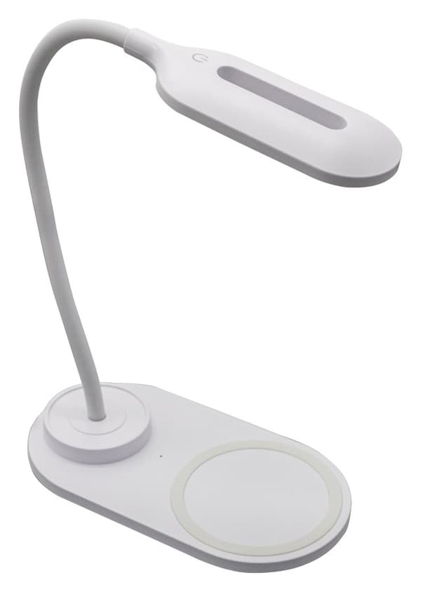 Denver LQI-55 - LED-bordlampe med fleksibel arm og trådløs oplader