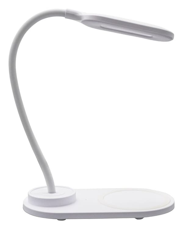 Denver LQI-55 - LED-bordlampe med fleksibel arm og trådløs oplader