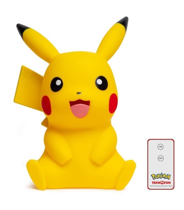 Pokemon - Pikachu LED-lamppu 40 cm musta, Keltainen